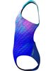 Speedo Print Placement Powerback One Piece - Sapphire/Blue