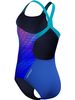Speedo Print Placement Powerback One Piece - Sapphire/Blue