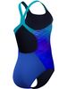 Speedo Print Placement Powerback One Piece - Sapphire/Blue