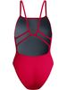 Speedo Solid Web Back One Piece - Ruby