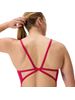 Speedo Solid Web Back One Piece - Ruby