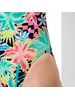 Speedo Printed V-Back 2.0 One Piece - Tropicana/Black