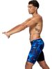 Speedo Mens Print V-Cut Jammers - Anthracite/Sapphire