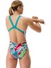Speedo Printed Leaderback One Piece - Fronds/Turquoise Gem