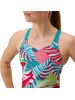 Speedo Printed Leaderback One Piece - Fronds/Turquoise Gem