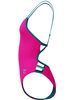 Speedo Solid Tri Back One Piece - Punchy Pink