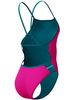 Speedo Solid Tri Back One Piece - Punchy Pink