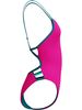 Speedo Solid Tri Back One Piece - Punchy Pink