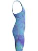 Speedo Fastskin HyperSpark Openback Kneeskin - Under Current/Sugar Blue