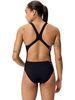 Speedo Placement Print Powerback One Piece - Glitchy/Black