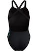Speedo Placement Print Powerback One Piece - Static Volta/Anthracite