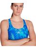 Speedo Allover Powerback One Piece - Blue Flame/Tile