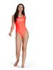 Speedo Logo Deep U-Back One Piece - Siren Red