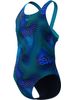 Speedo Allover Print Leaderback One Piece - Sapphire/Mayan Blue