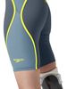 Speedo Fastskin LZR Pure Intent 2.0 Openback Kneeskin - Grey Lead/Arcadia Blue/Hyper Yellow