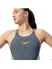 Speedo Fastskin LZR Pure Intent 2.0 Closedback Kneeskin - Grey Lead/Arcadia Blue/Hyper Yellow