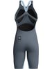 Speedo Fastskin LZR Pure Valor 2.0 Openback Kneeskin - Grey Lead/Arcadia Blue