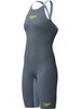 Speedo Fastskin LZR Pure Valor 2.0 Closedback Kneeskin - Grey Lead/Arcadia Blue