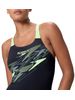 Speedo Medley Logo One Piece - Anthracite/Clover