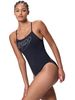 Speedo Classic Logo Thinstrap One Piece - Anthracite