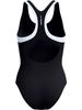 Speedo Double Racerback One Piece - Anthracite/White