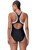 Speedo Double Racerback One Piece - Anthracite/White