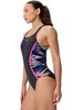 Speedo Print Splice Muscleback - Anthracite/Pink