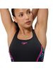 Speedo Print Splice Muscleback - Anthracite/Pink