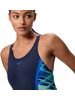 Speedo Print Splice Legsuit - Peacoat/Sapphire