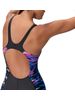 Speedo Print Splice Legsuit - Anthracite/Pink