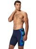 Speedo Mens Print Spliced Jammers - Peacoat/Sapphire