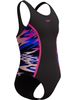 Speedo Hyperboom Splice Muscleback One Piece - Anthracite/Pink