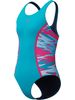 Speedo Hyperboom Splice Muscleback One Piece - Mayan Blue/Margarita Pink