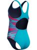 Speedo Hyperboom Splice Muscleback One Piece - Mayan Blue/Margarita Pink
