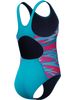 Speedo Hyperboom Splice Muscleback One Piece - Mayan Blue/Margarita Pink