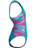 Speedo Hyperboom Splice Muscleback One Piece - Mayan Blue/Margarita Pink