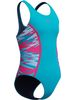 Speedo Hyperboom Splice Muscleback One Piece - Mayan Blue/Margarita Pink