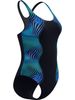 Speedo Engineered Print Medalist One Piece - Anthracite