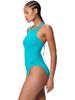 Speedo Solid Racerback Zip One Piece - Mayan Blue