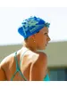 Engine Floral Swim Cap - Blue