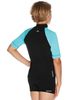 Speedo Boys Logo Blue Boys Short Sleeve Sun Top