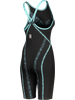 Arena Powerskin Primo Closed Back Kneelength - Black/Teal