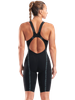 Arena Powerskin Veloce Openback Kneeskin - Black/Teal