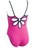 Zoggs Yaroomba Happyness Flower Cutout Girls One Piece Swimsuit Back